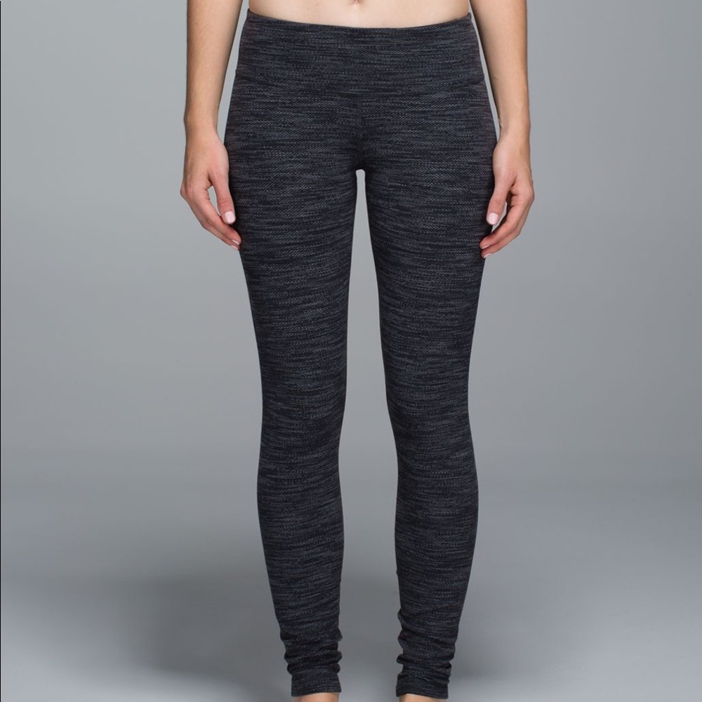 Lululemon Wunder Under Pant Diamond Jacquard Black